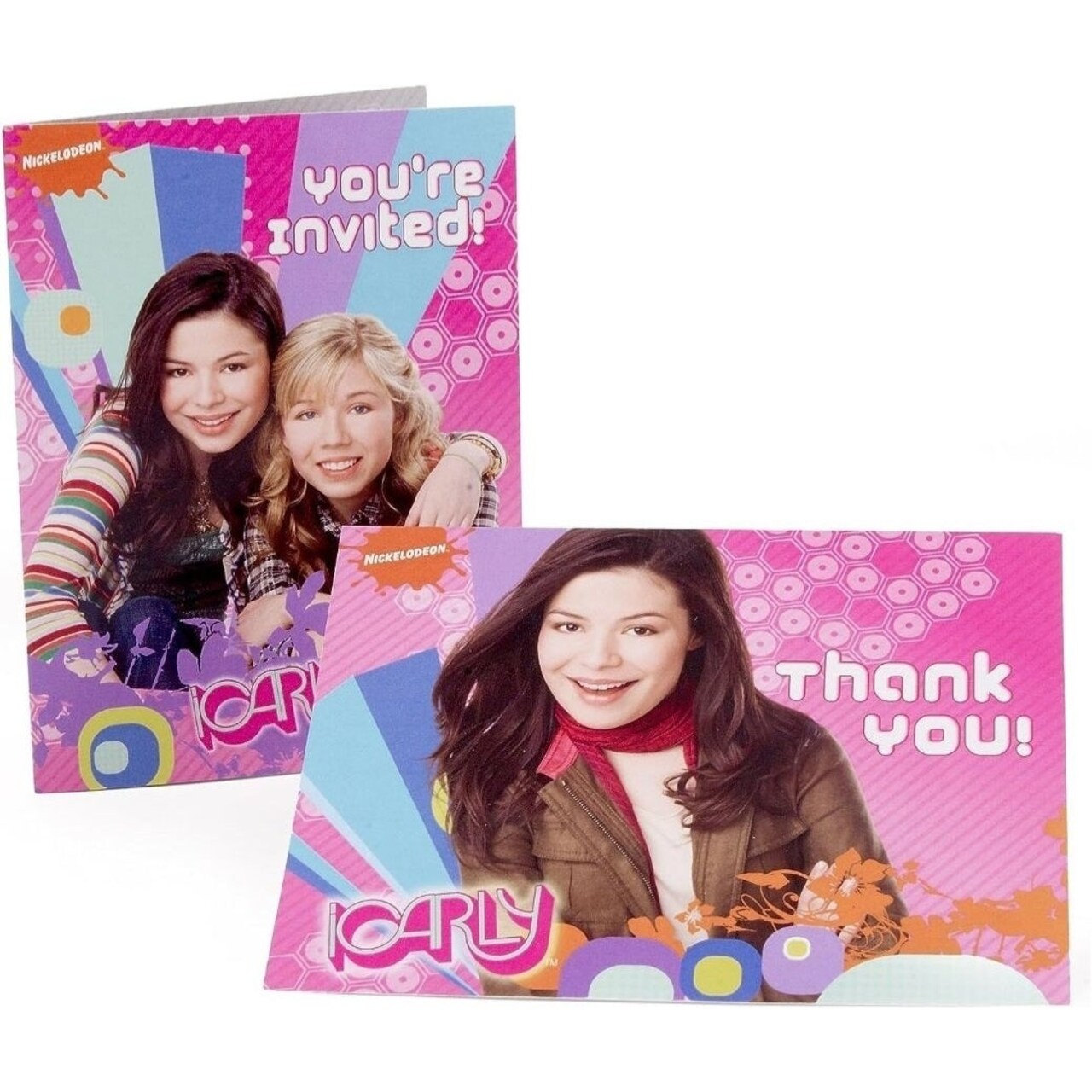 Designware iCarly Pack of 8 Invitations with Thank You Cards